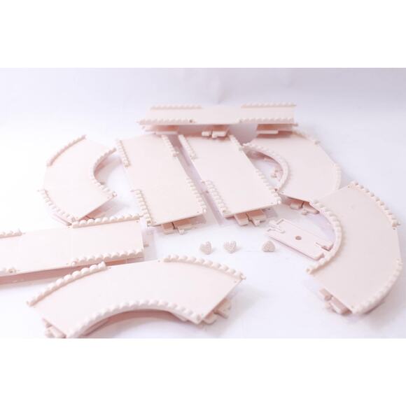 Fisher-Price, Precious Places, Sidewalk Pieces, Light Pink, Straight, Curved - Picture 2 of 3